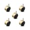 Service Caster 2.375 Inch Antique Brass Hooded Nylon Wheel Grip Ring Chair Casters SCC, 5PK SCC-GR02S60D-NYS-WA-716X78-5 - alternate 1
